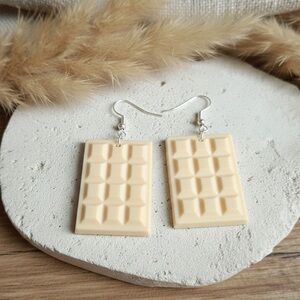 Chocolate Bar - Resin Handmade Earrings - 3 Flavors